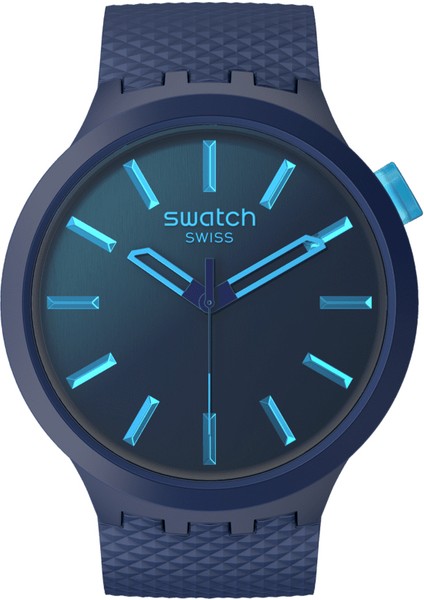 SB05N113 Swatch Indigo Glow Erkek Kol Saati