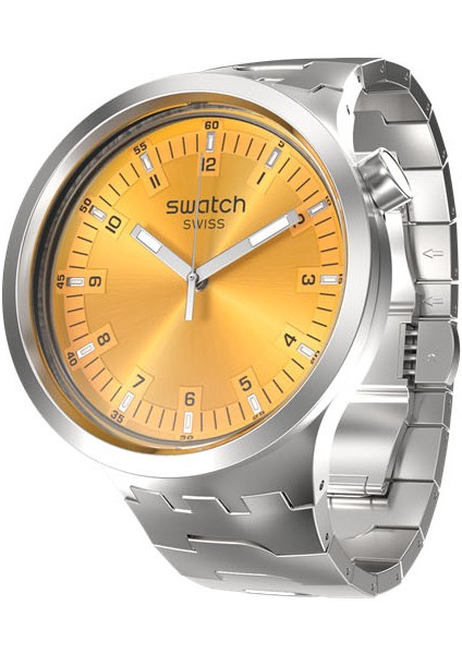 SB07S103G Swatch Big Bold Irony Amber Sheen Erkek Kol Saati