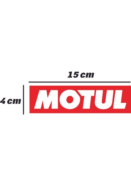 3D Baskı Sticker 2 Adet Motul Sticker Yağ Sticker