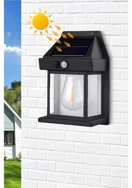 SOLAR LED DUVAR LAMBASI - GÜNEŞ ENERJİLİ DUVAR LAMBASI
