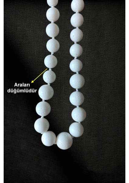 Hakiki Beyaz Mercan Süzme Kolye 348-1 fiyatları