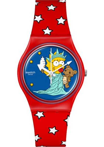 SO28Z120 Swatch Little Lady Liberty Bayan Kol Saati