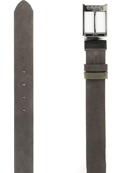 Erkek Çift Taraflı Spor Kemer [960044], Haki Süet - Gri Süet, 125 cm modelleri