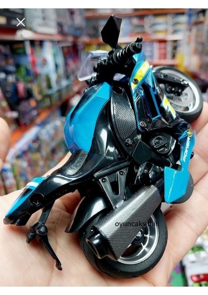 Honda Cbr Motor Oyuncak Yarış Motorsiklet Diecast Metal Model Araç Çek Bırak 13 cm