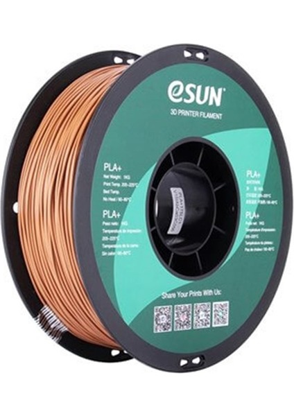 Urhanshop Esun Açık Kahverengi Pla+ Filament 1.75MM 1 kg Plus