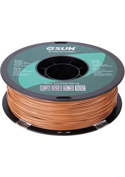 Urhanshop Esun Açık Kahverengi Pla+ Filament 1.75MM 1 kg Plus