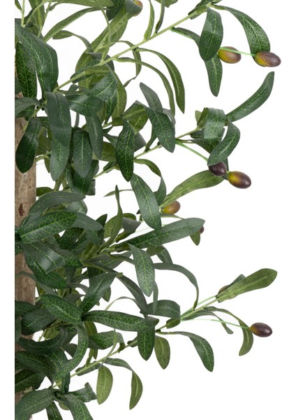 Siyah Saksıda 100 cm Yapay Zeytin Ağacı