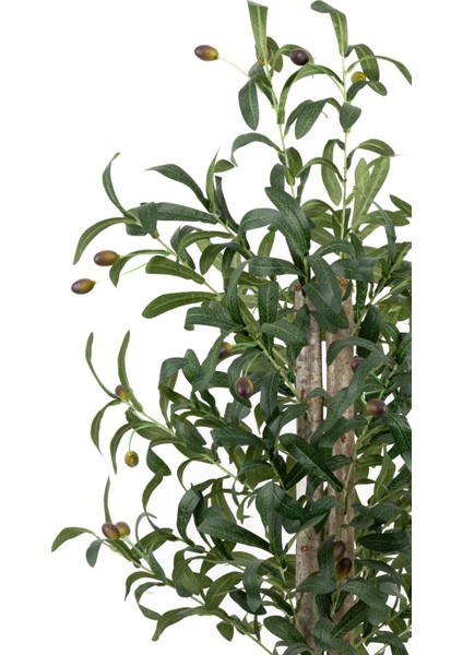 Siyah Saksıda 100 cm Yapay Zeytin Ağacı