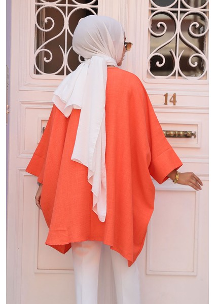 Yarasa Kol Bej Tesettür Tunik 41351T