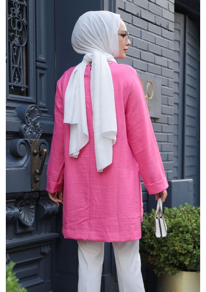 Fuşya Tesettür Tunik 40432F