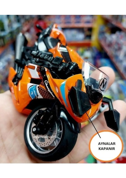 Honda Cbr Oyuncak Motor Diecast Motorsiklet Metal Model Araç Çek Bırak Koleksiyon 13 cm