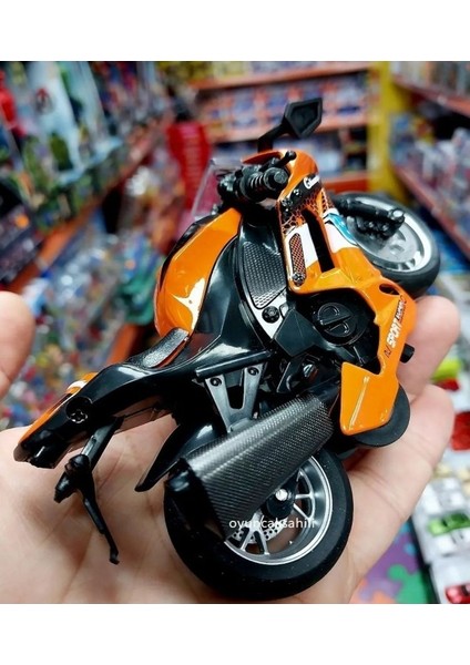 Honda Cbr Oyuncak Motor Diecast Motorsiklet Metal Model Araç Çek Bırak Koleksiyon 13 cm