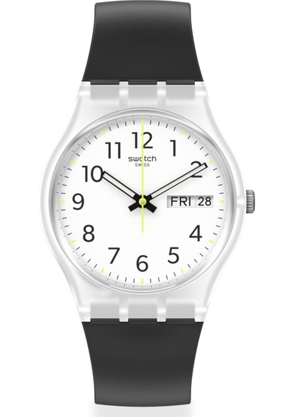 GE726 Swatch Repeat Black Bayan Kol Saati