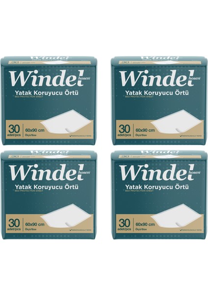 Windelhosen Yatak Koruyucu Örtü 30 Lu X 4 Adet