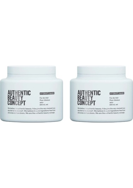 Authentic Beauty Concept Ekonomik Hydrate Maske 200 ml x 2 Adet