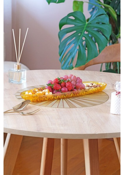 Oval Kayık Tabak Sarı fiyatları