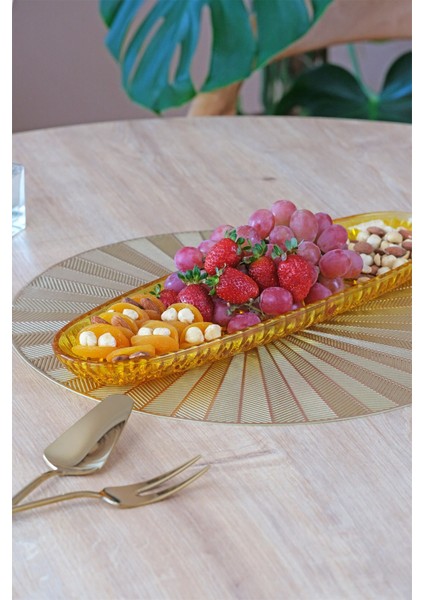Oval Kayık Tabak Sarı modelleri