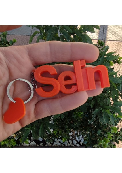 Beyaz İsme Özel Anahtarlık - Beyaz İsimli Anahtarlık - Çanta İsimlik - 3 Boyutlu Anahtarlık - 3D İsim Anahtarlık modelleri