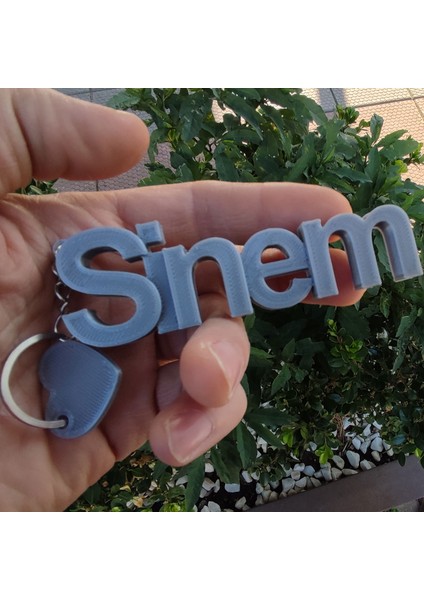 Beyaz İsme Özel Anahtarlık - Beyaz İsimli Anahtarlık - Çanta İsimlik - 3 Boyutlu Anahtarlık - 3D İsim Anahtarlık indirimleri