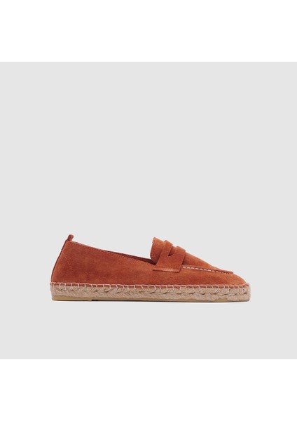 Kadın Casual Espadril Ayakkabı [060034], Kiremit Süet, 38