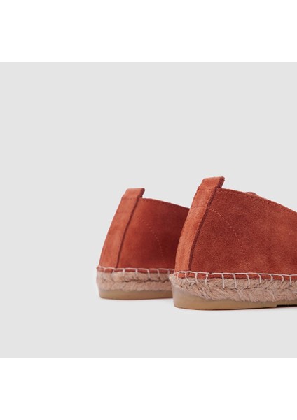 Kadın Casual Espadril Ayakkabı [060034], Kiremit Süet, 38