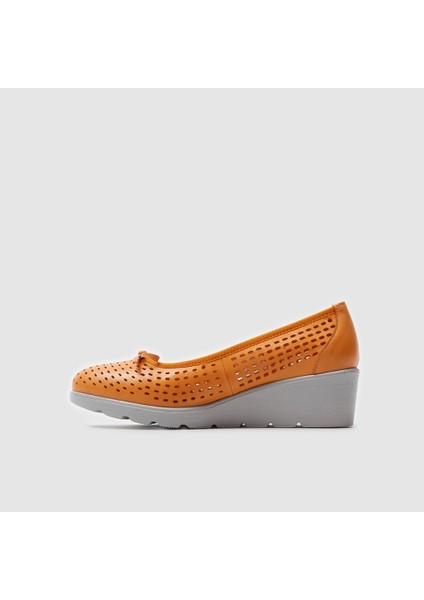 Kadın Dolgu Topuk Ayakkabı [051326], Turuncu, 37 fiyatları