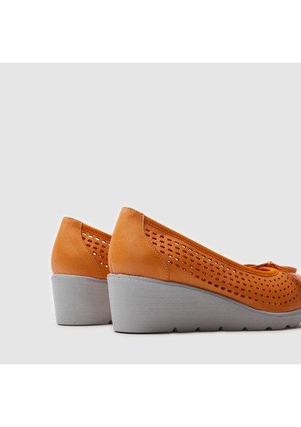 Kadın Dolgu Topuk Ayakkabı [051326], Turuncu, 37 indirimleri