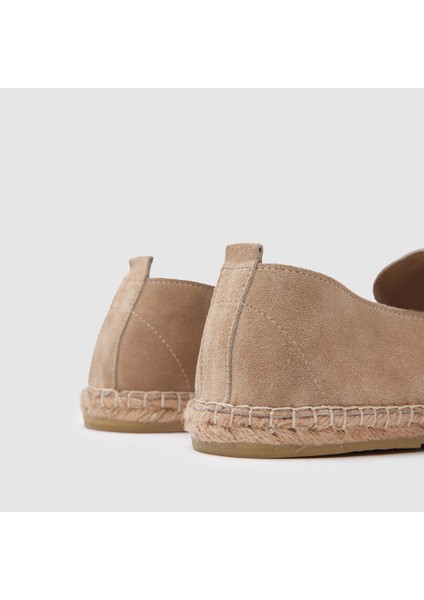 Erkek Espadril Loafer AYAKKABI[052051], Bej Süet, 43