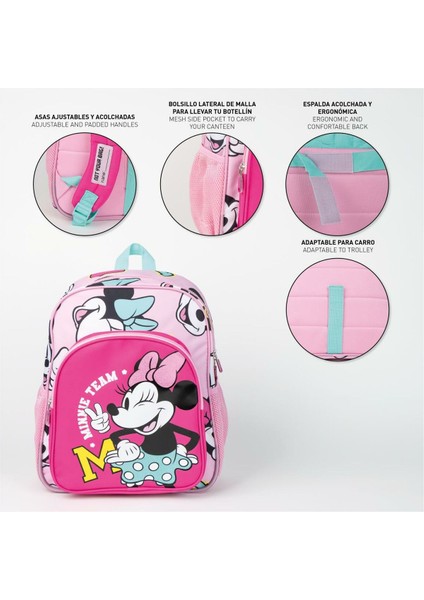 Minnie Mouse Okul Çantası Minnie Mouse Fuşya 31 x 12 x 38 cm (Yurt Dışından)