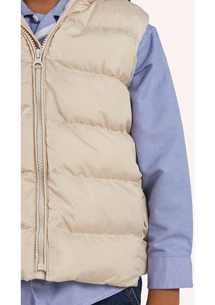 Erkek Çocuk Bej Kapüşonlu Yelek fiyatları