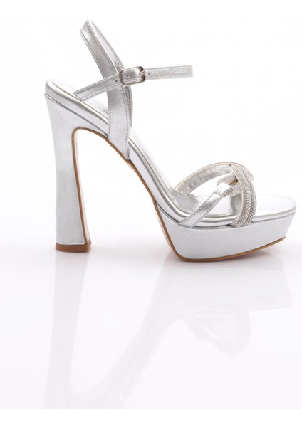 2022 Kadın Bilekten Bağlamalı Topuklu Abiye Ayakkabı