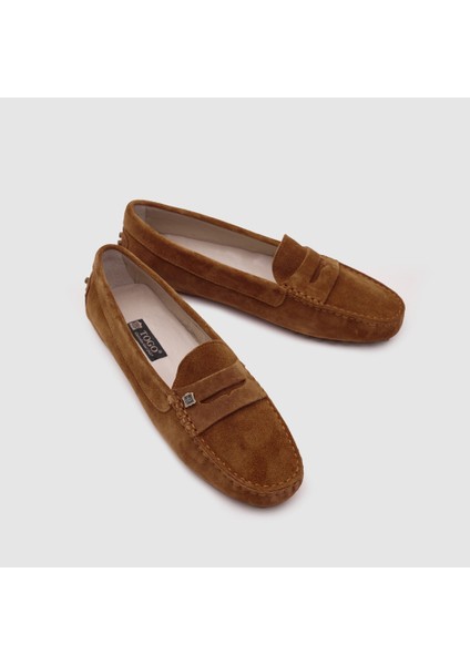 Kadın Loafer Ayakkabı [060038], Taba Süet, 36 modelleri