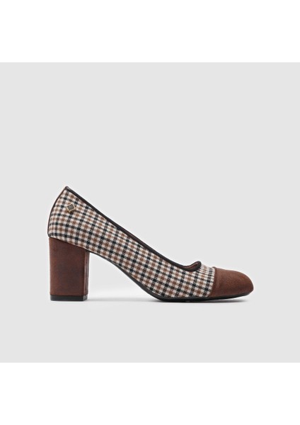 Kadın Topuklu Ayakkabı [060048], Kahverengi, 38