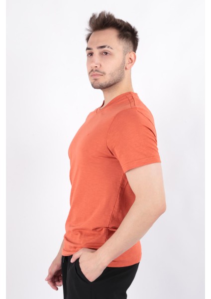 4601 Erkek V Flamlı T-Shirt fiyatları