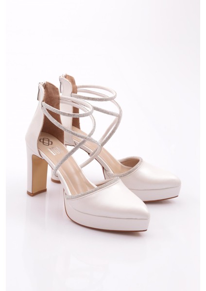 214 Kadın Önü Kapali Bileği Saran Topuklu Ayakkabı fiyatları