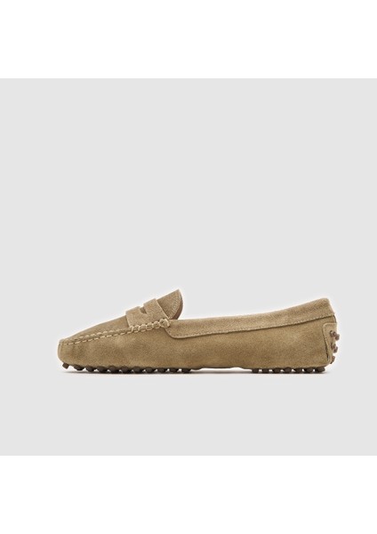Kadın Loafer Ayakkabı [060038], Olive Süet, 36 fiyatları