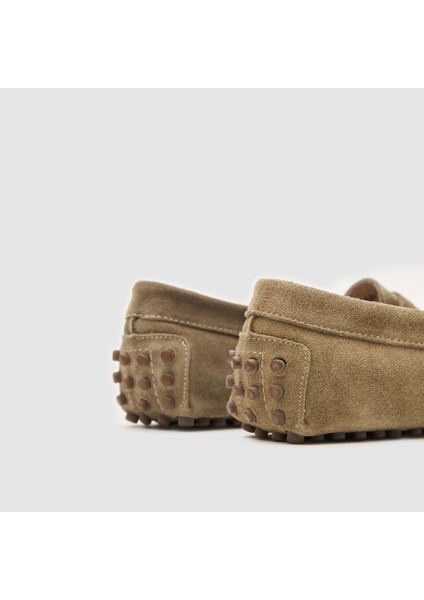 Kadın Loafer Ayakkabı [060038], Olive Süet, 36 indirimleri