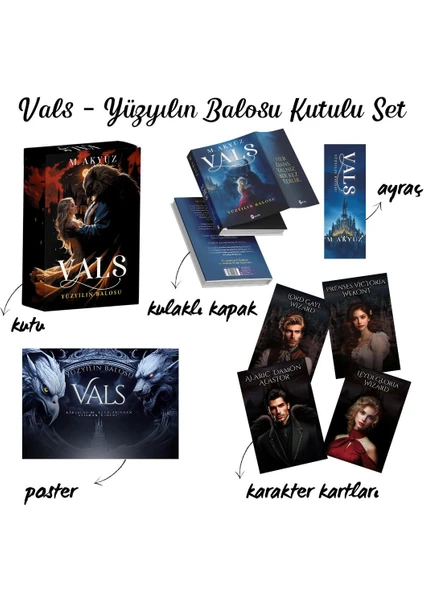 Vals / Yüzyılın Balosu Kutulu Set - Merve Akyüz