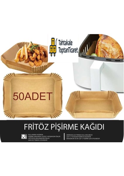 Büyük Boy Air Fryer Fritöz Pişirme Kağıdı 50 Adet