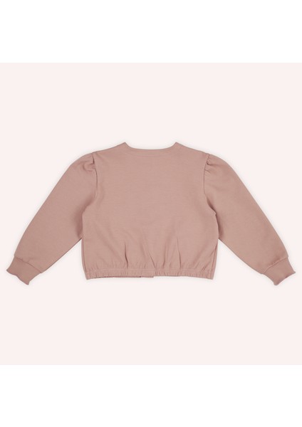 Kız Çocuk Düğmeli Gül Hırka fırsatları