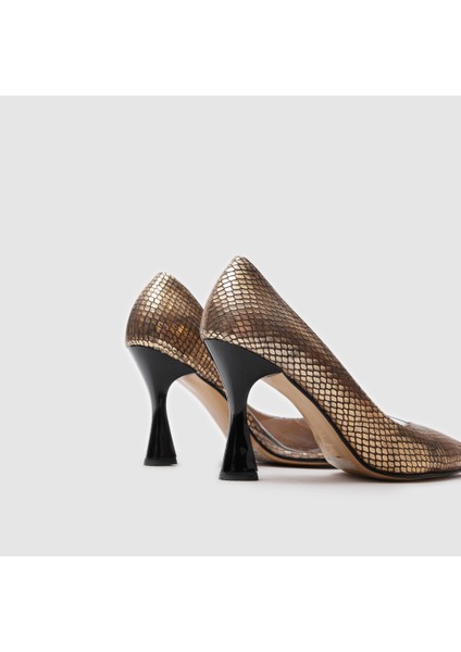 Kadın Topuklu Ayakkabı [060101], Dore Yılan, 40 indirimleri