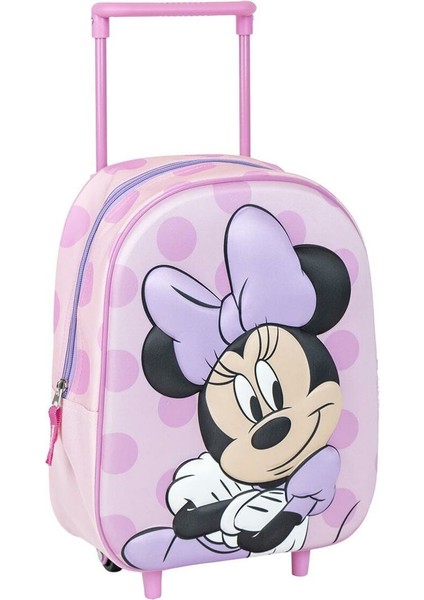 Minnie Mouse Tekerlekli Okul Sırt Çantası Minnie Mouse Pembe 25 x 37 x 10 cm (Yurt Dışından)