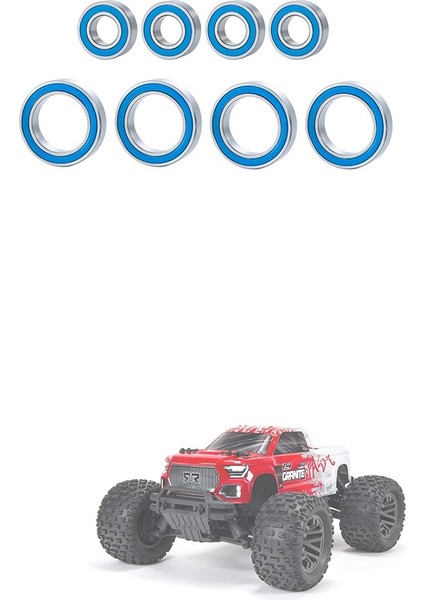 8 Adet Kauçuk Contalı Rulman Kiti Arrma Big Rock Granit Outcast Senton Typhon 3s Blx Rc Araba Yükseltme Parçaları Aksesuarları (Yurt Dışından)