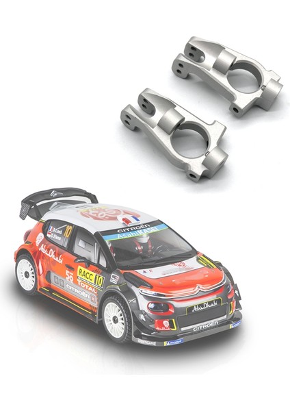 Metal Ön Teker Blokları C-Hub Taşıyıcıları Için 1/7 King Motor Km Rc Ralli Araba Yükseltme Parçaları Aksesuarları, 2 (Yurt Dışından)