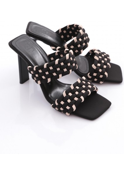 C5215 Kadin Çift Şeritli Topuklu Terlik fiyatları