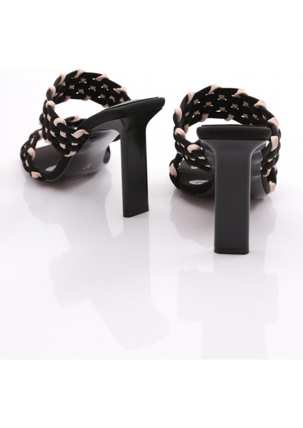 C5215 Kadin Çift Şeritli Topuklu Terlik modelleri