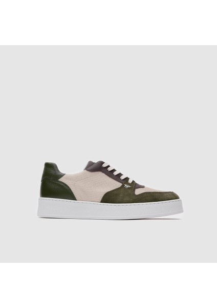 Erkek Sneaker Ayakkabı [052128], Haki Yeşil -Bej, 40