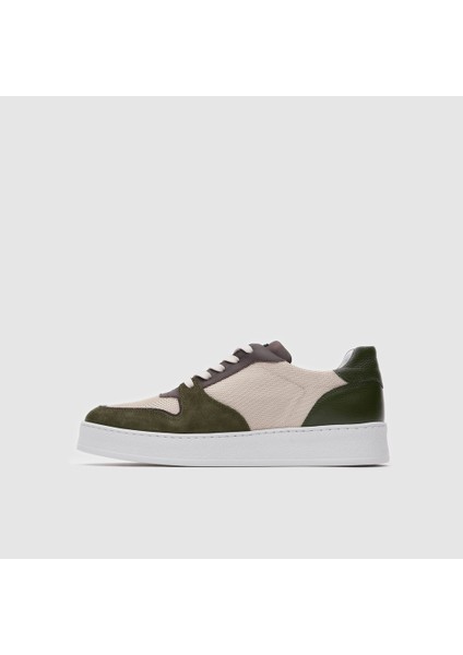 Erkek Sneaker Ayakkabı [052128], Haki Yeşil -Bej, 40