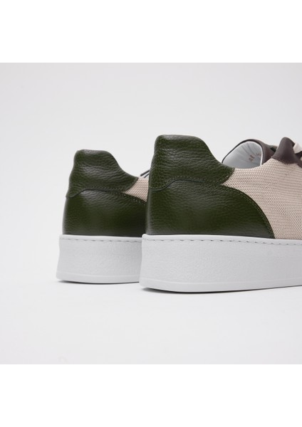 Erkek Sneaker Ayakkabı [052128], Haki Yeşil -Bej, 40