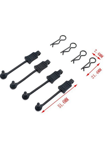 Adet 1/10 Arrma Rover Katun Shengtang Rc Parçaları AR390165 Araba Kabuk Kelepçesi (Yurt Dışından)